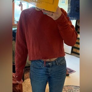 Target brand all in motion cropped tie sweatshirt XS